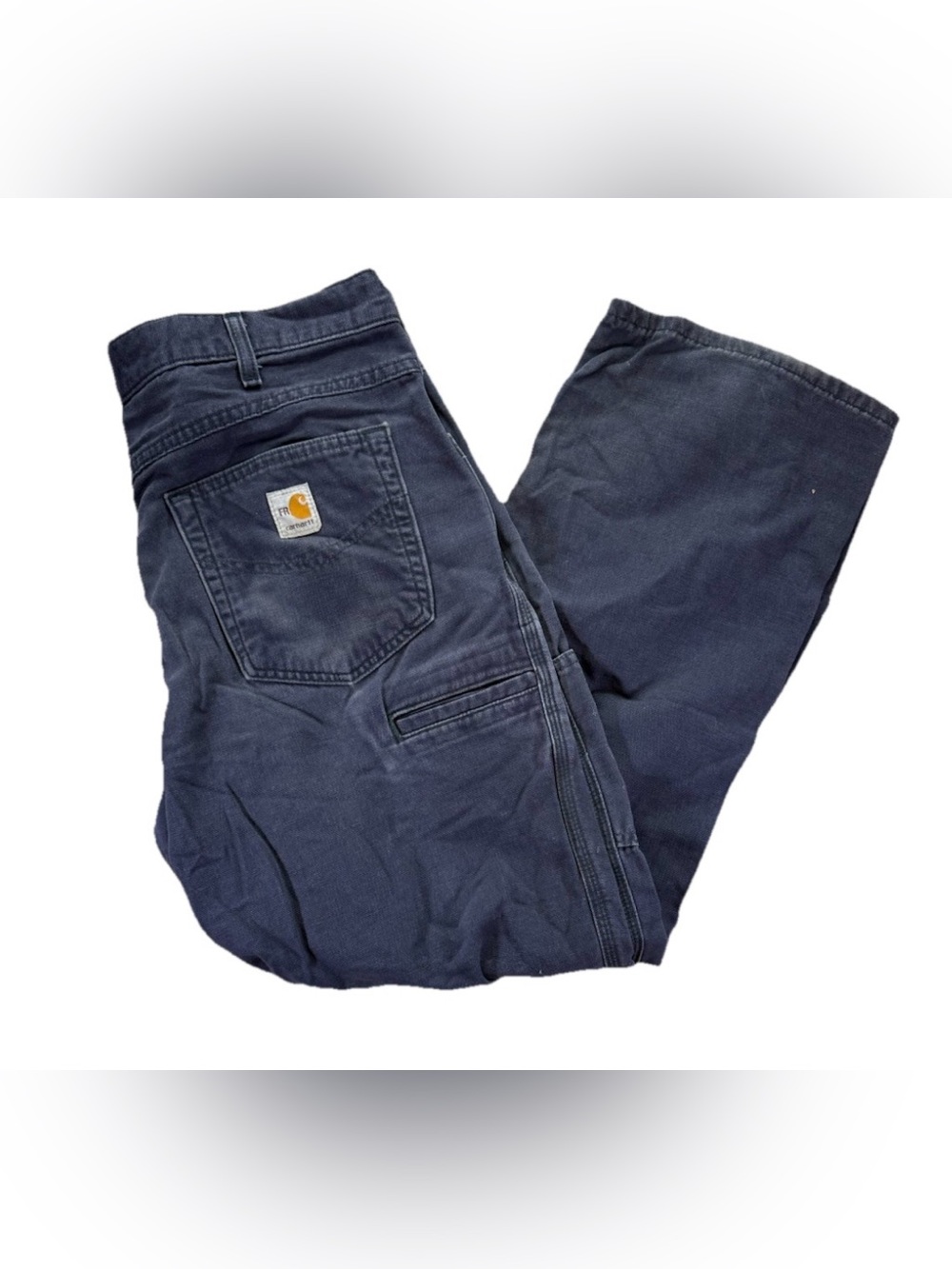 Carhartt FR Flame Resistant Carpenter Pants Men's 34x30 Blue Cat 2 FRB159 Work